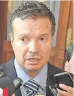  ??  ?? El titular de Seprelad, Carlos Arregui, dijo que el 18 de noviembre empieza la preevaluac­ión de GAFI al Paraguay.