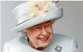  ??  ?? Zeigte sich bester Laune: Queen Elizabeth II.