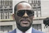  ?? ASHLEE REZIN GARCIA/SUN-TIMES ?? R. Kelly, who has spent more than a year in the federal lockup in Chicago, is shown in March 2019.