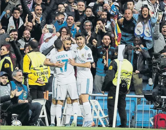  ?? FOTO: EFE ?? El Real Madrid celebrando un gol