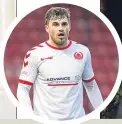  ??  ?? Clyde chairman Norrie Innes enjoys watching David Goodwillie, centre, but declines to comment as he left last night