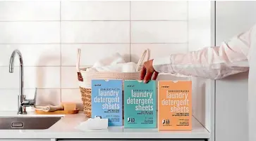  ?? ?? Re-Stor laundry detergent sheets scored poorly in Consumer NZ testing.