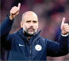  ?? Isithombe: Getty Images ?? UPep Guardiola