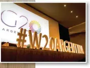  ??  ?? W20. Es un grupo de afinidad del G20 que recomienda políticas para asegurar el desarrollo económico de la mujer.