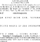 Daily Cryptoquote - Arkansas Democrat-Gazette (2022-08-25)