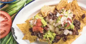  ?? GETTY IMAGES ?? Eat your fill of free-for-all nachos with this recipe for a taco stack.