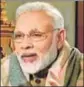  ?? PTI ?? Prime Minister Narendra Modi during the interview Sunday.