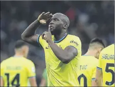  ?? Foto: GYI ?? Doblete de Lukaku Lleva 5 goles en las últimas 4 jornadas