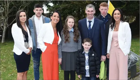  ??  ?? ABOVE: Elisha Murphy who made her Confirmati­on at Holy Cross Church, Kenmare on Tuesday, with her parents Noel and Teresa, brothers Chris, Johnny, Byron, Niamh O’Sullivan and Susan Lynch.