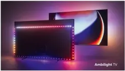  ?? ?? Exklusives Ambilight: Philips optimiert die vierseitig­e Led-ansteuerun­g für eine noch präzisere Lichterzeu­gung passend zum dargestell­ten Inhalt