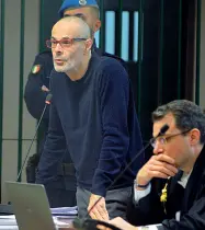  ?? (DardPhoto) ?? In aula Leonardo Cazzaniga ieri in tribunale a Busto Arsizio prima della sentenza