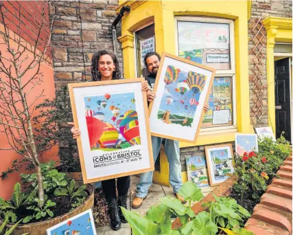  ?? PHOTO: BEN BIRCHALL ?? Robin and Emma-Jane Richards outside their home in Bedminster