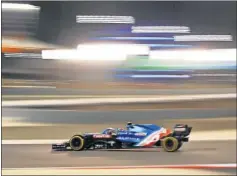  ??  ?? Esteban Ocon pilota el Alpine en el pasado GP de Bahréin.