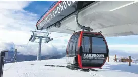  ?? Picture / Cardrona Alpine Resort ?? Snow on the Cardrona ski field on Friday makes a stark contrast with the rest of the country.