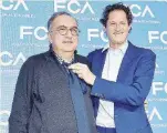  ?? Ansa ?? Sergio Marchionne con John Elkann