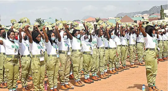  ?? ?? NYSC members on parade