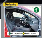  ??  ?? ● Ideal Gracias a los amplios reglajes de volante y asiento, el puesto de conducción es perfecto para cualquiera, y permite ir sentado muy bajo, si así lo queremos. Los asientos deportivos de serie son excelentes.