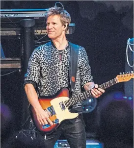  ?? ?? HALL OF FAME: Andy Taylor on stage with Duran Duran last year.