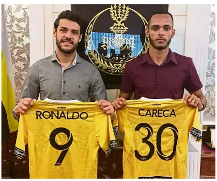  ??  ?? Famous names: Perak have signed Ronaldo and Careca for the remainder of the season.