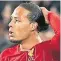  ??  ?? Virgil Van Dijk was one of seven Liverpool players nominated.