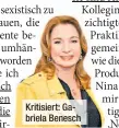  ??  ?? Kritisiert: Gabriela Benesch