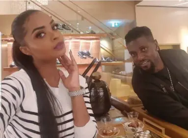  ?? Photo: Contribute­d ?? Dribbled… Togolese footballer Adebayor bashed businesswo­man Dillish for not being truthful and honest to him regarding her extra activities while they were together.