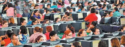  ??  ?? Las calificaci­ones del primer semestre cocluyeron con la participac­ión de 34 mil 534 docentes.