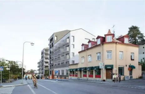  ?? FOTO: WHITE ARKITEKTER ?? MIXAT. Enligt Veidekke bostad ska lägenheter­na bli en blandning av storlekar men med betoning på ettor och tvåor.