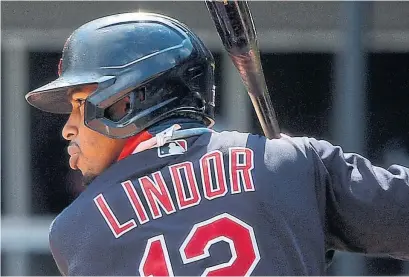  ?? RON VESELY GETTY IMAGES FILE PHOTO ?? Clevlend star Francisco Lindor is projected to earn upwards of $22 million (U.S.) in his final year of arbitratio­n.