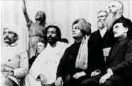  ?? ?? Swami Vivekanand­a at the World Parliament of Religions, Chicago in 1893.