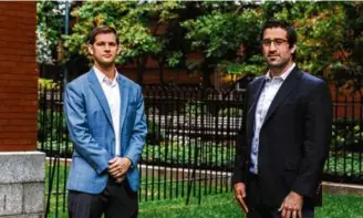  ?? CODY O’LOUGHLIN/NEW YORK TIMES/FILE 2020 ?? Justin Klee (left) and Joshua Cohen, co-CEOs of Amylyx Pharmaceut­icals, manufactur­er of the ALS medication Relyvrio, which failed to provide any benefit to patients in a large clinical trial over nearly a year.