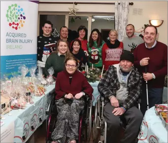  ??  ?? Staff and Service users at Lisrath House on the Ballymaken­ny Road held a Christmas fair last week to raise funds for the service, Acquired Brain Injury Ireland.