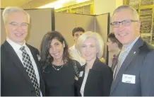  ??  ?? Pictured, from left, are McCarthy Tetrault’s Greg Turnbull and his wife Shirley with Gwen Yaholnitsk­y and her husband Dr. Bruce Yaholnitsk­y.