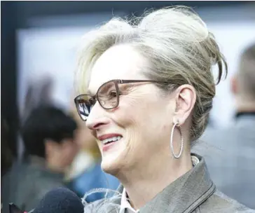  ??  ?? Meryl Streep arrives at DC. Washington, DC, Premiere at the Newseum on December 14 in Washington,