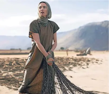  ?? FOTO: DPA ?? Karge Landschaft­en und Bilder: Rooney Mara in der Rolle der Maria Magdalena.