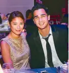  ??  ?? Sari Lazaro and James Younghusba­nd.