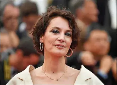  ??  ?? La comédienne française avant la projection de Barbara au Festival de Cannes le 18 mai.