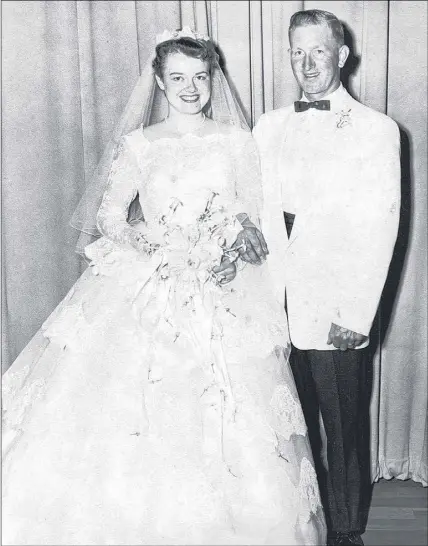  ??  ?? Frank Ellis and Lois Stevens were married June 12, 1959, in Quincy, Mass.