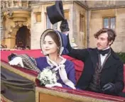  ?? MASTERPIEC­E ?? Jenna Coleman, left, as Queen Victoria and Tom Hughes as her husband, Albert, in “Victoria.”