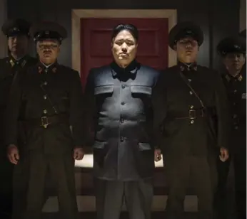  ?? ED ARAQUEL/THE ASSOCIATED PRESS/COLUMBIA PICTURES/SONY ?? Randall Park portrays Kim Jong Un in The Interview, a comedy about the assassinat­ion of the North Korean leader.