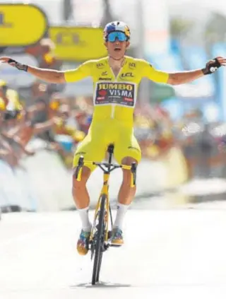  ?? // AFP ?? El belga Wout van Aert, vencedor en Calais