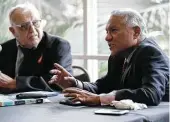  ?? Staff file photo ?? Luis Roberto Vera Jr., right, national general counsel for LULAC, died over the weekend at age 65.