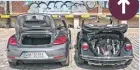  ??  ?? PROPULSIÓN ¡Ey!, ¿dónde se esconde el motor del Beetle? Por supuesto, delante, ya que técnicamen­te es un Golf. Típico del 1303: bóxer en la zaga y propulsión trasera