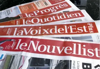  ?? - La Presse canadienne: Paul Chiasson ?? Les parties intéressée­s à reprendre les journaux du Groupe Capitales Médias ont jusqu’au 25 octobre pour déposer une offre.