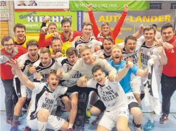 ?? FOTO: PRIVAT ?? Die Handballer der MTG Wangen II steigen in die Bezirkslig­a auf.