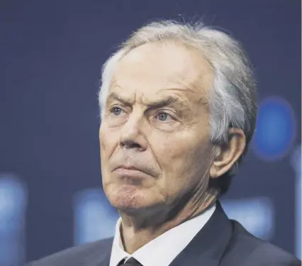  ??  ?? Tony Blair suggested a British football league would help dampen support for independen­ce