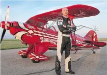  ?? MIKE LUEDEY ?? Stunt pilot Brent Handy, a captain in the Royal Canadian Air Force and a regular airshow performer, is set to fly in the Wings Over Springbank Airshow July 29 and 30.