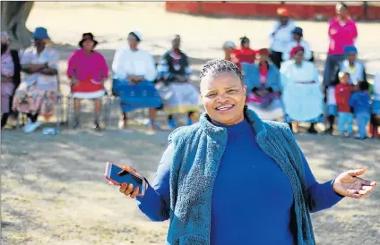  ?? Picture: SISIPHO ZAMXAKA ?? EMPOWERED: Nomalinge Mlindi is changing the lives of elderly women in Ngcamngeni Village for the better by exposing them to opportunit­ies for enriched living