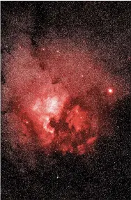  ?? David Cater/Star-Gazing ?? Pictured are the North America and Pelican nebulas.