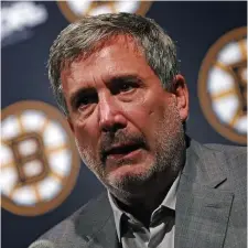  ?? MAtt stonE pHotos / HErAld stAff filE ?? ‘NEED TO IMPROVE’: Bruins president Cam Neely said young goaltender Jeremy Swayman, below, is likely to start next season in net with starter Tuukka Rask’s contract status up in the air, adding if Rask does re-sign, he wouldn’t recover from offseason surgery until January or February.